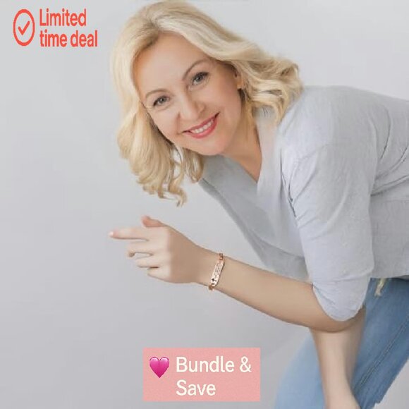 Stainless Steel Inspirational Bible Verse Bracelet Adjustable Christian Jewelry - Picture 5 of 6